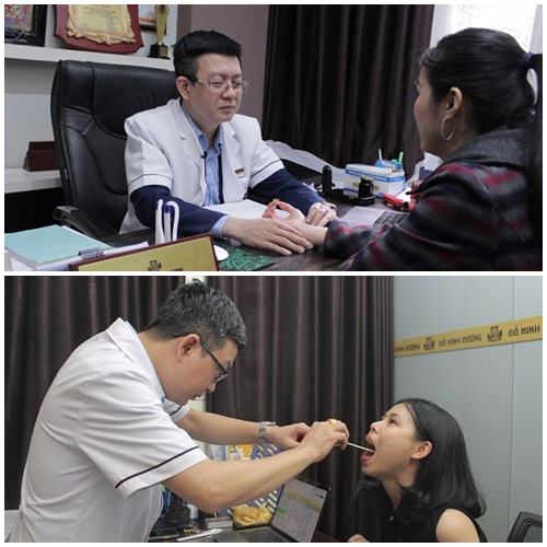 Lương y Đỗ Minh Tuấn thăm khám cho bệnh nhân