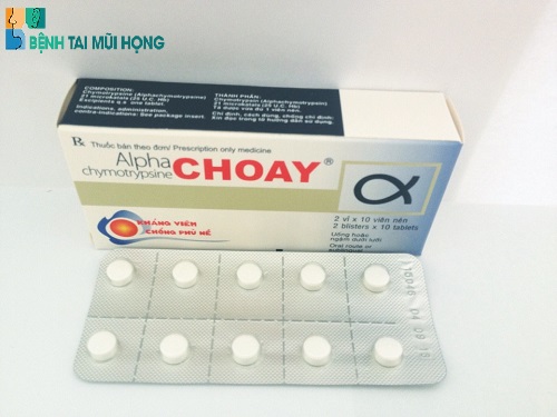 Chỉ định dùng Alpha Choay cho các trường hợp bị viêm, phù nề