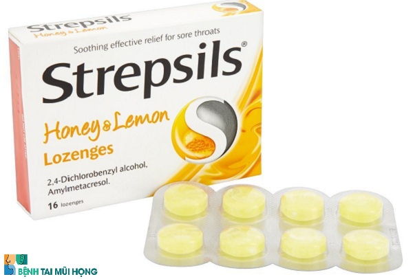 Thuốc ngậm viêm họng Strepsils