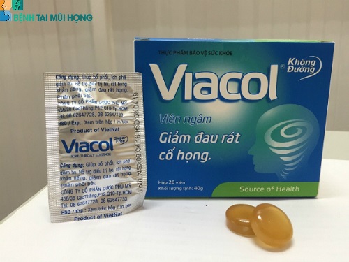 Viên ngậm Viacol giúp giảm các cơn đau rát cổ họng hữu hiệu
