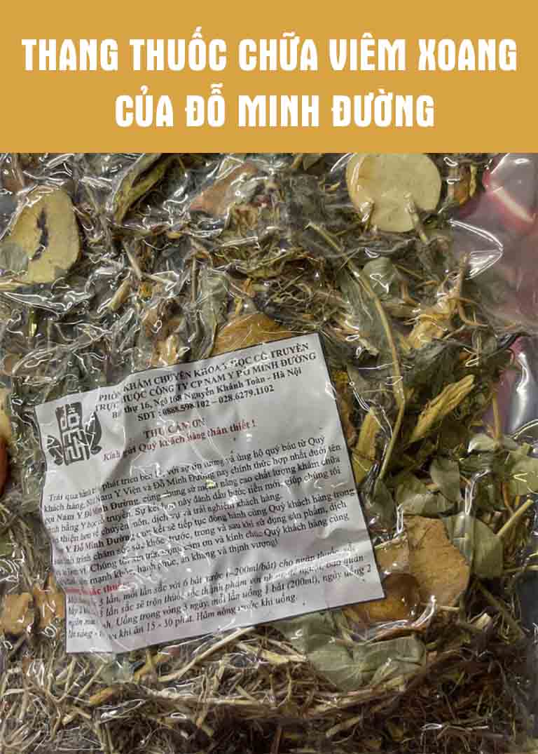 Bài thuốc chữa viêm xoang Đỗ Minh Đường
