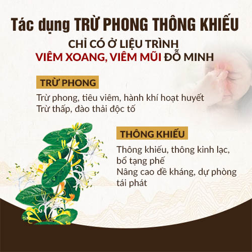 Tác dụng bài thuốc viêm xoang Đỗ Minh Đường