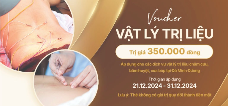 Voucher vật lý trị liệu trị giá 350.000 đồng