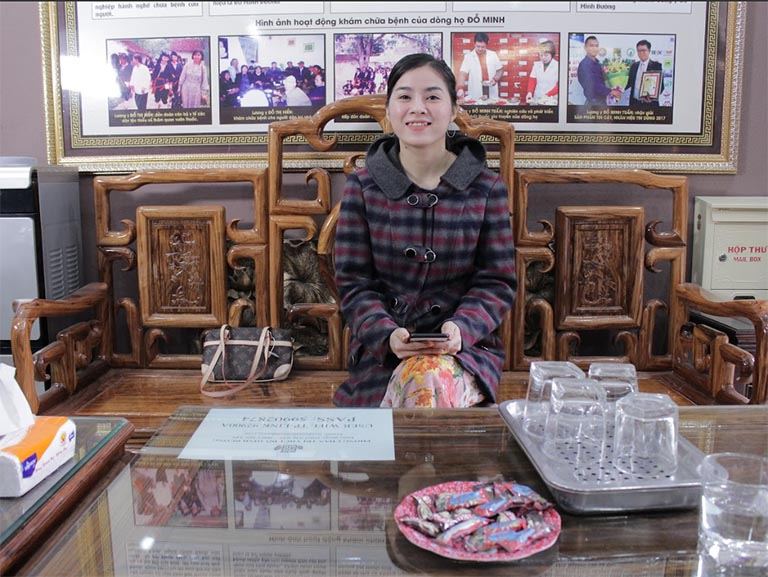 Chị Phương Hòa hài lòng khi điều trị viêm xoang tại Đỗ Minh Đường